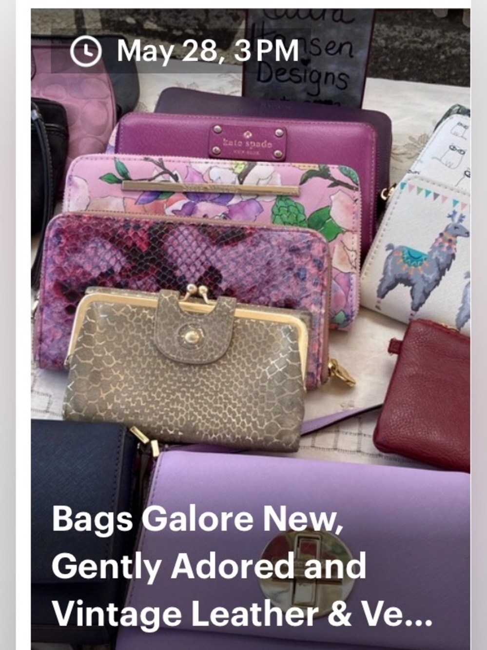 Thurs, May 28 Bags Galore @ 3 pm PT